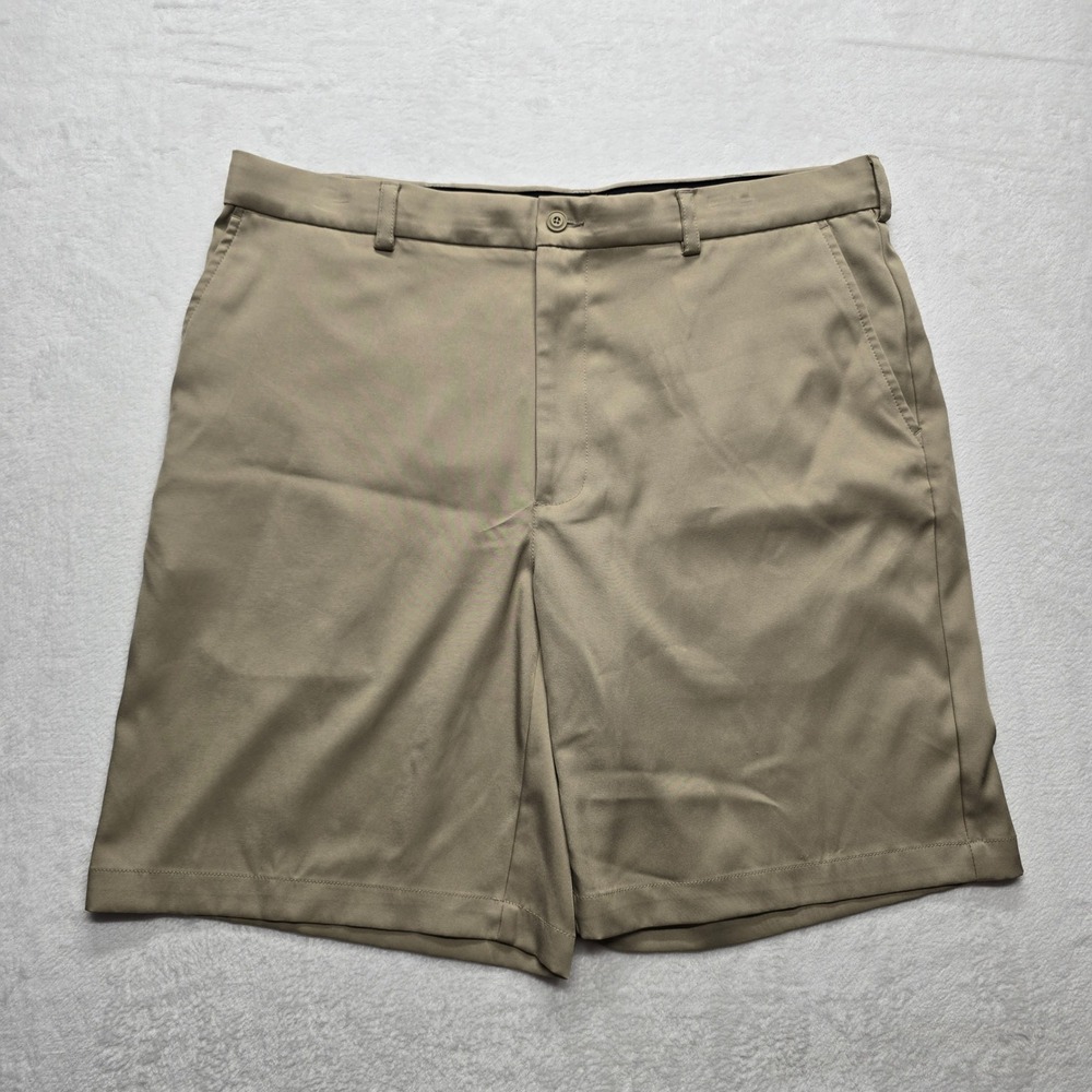 Golf America Flat Front Golf Shorts Performance Stretch Khaki 38